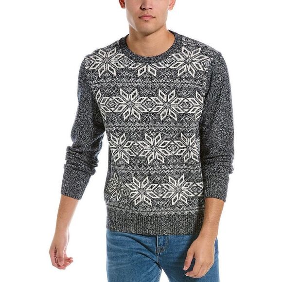Weatherproof Vintage 100% cotton Snowflake Crewneck Sweater men’s size XL NWOT - Picture 1 of 9